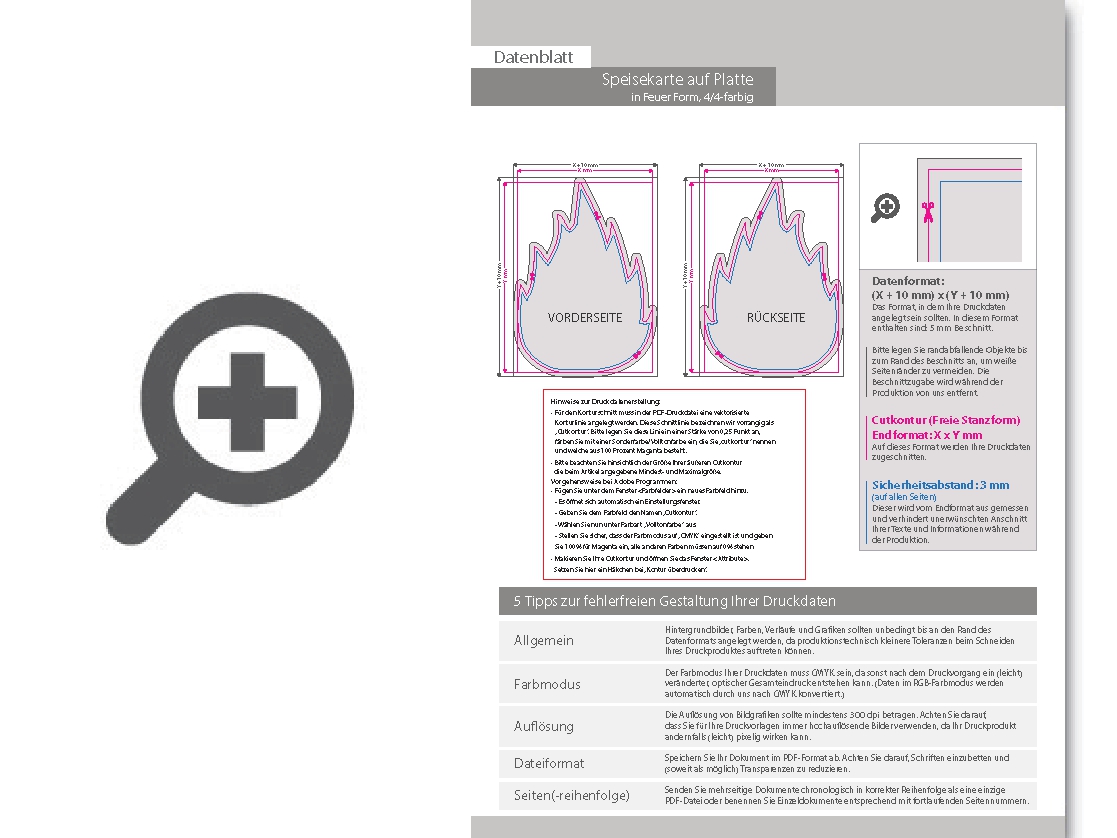 Product Bild speisekarte_auf_platte_in_feuer-form_konturgefr__st___beidseitig_4_4-farbig_bedruckt